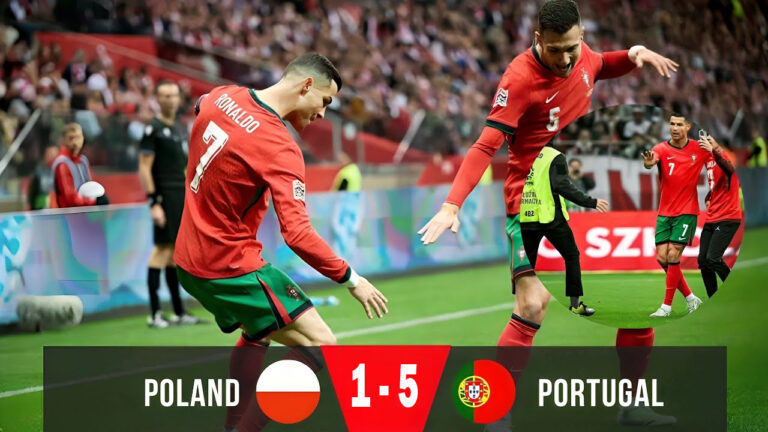Portugal vs Polandia: Ronaldo Cetak 2 Gol, A Selecao Hancurkan Polandia 5-1