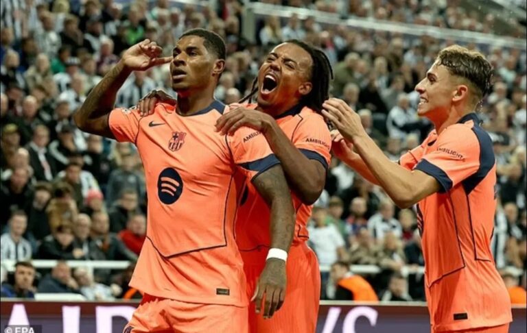 Marcus Rashford Bersinar, Cetak Dua Gol untuk Kemenangan Barcelona atas Newcastle