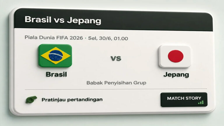 Prediksi Brasil vs Jepang Piala Dunia 2026 Jadi Duel Sengit Babak 32 Besar