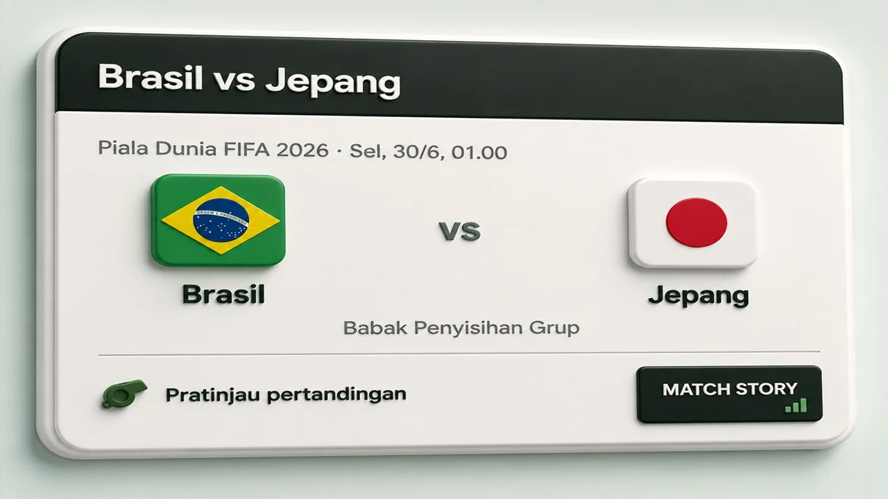 Prediksi Brasil vs Jepang Piala Dunia 2026 Jadi Duel Sengit Babak 32 Besar