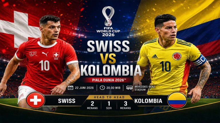 Prediksi Laga Piala Dunia 2026 Swiss Kontra Kolombia yang Sarat Gengsi