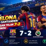 Barcelona Hancurkan Racing Santander 7-2, Start Sempurna Berlanjut
