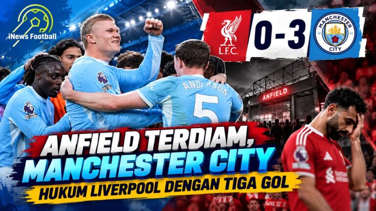 Anfield Terdiam, Manchester City Hukum Liverpool dengan Tiga Gol